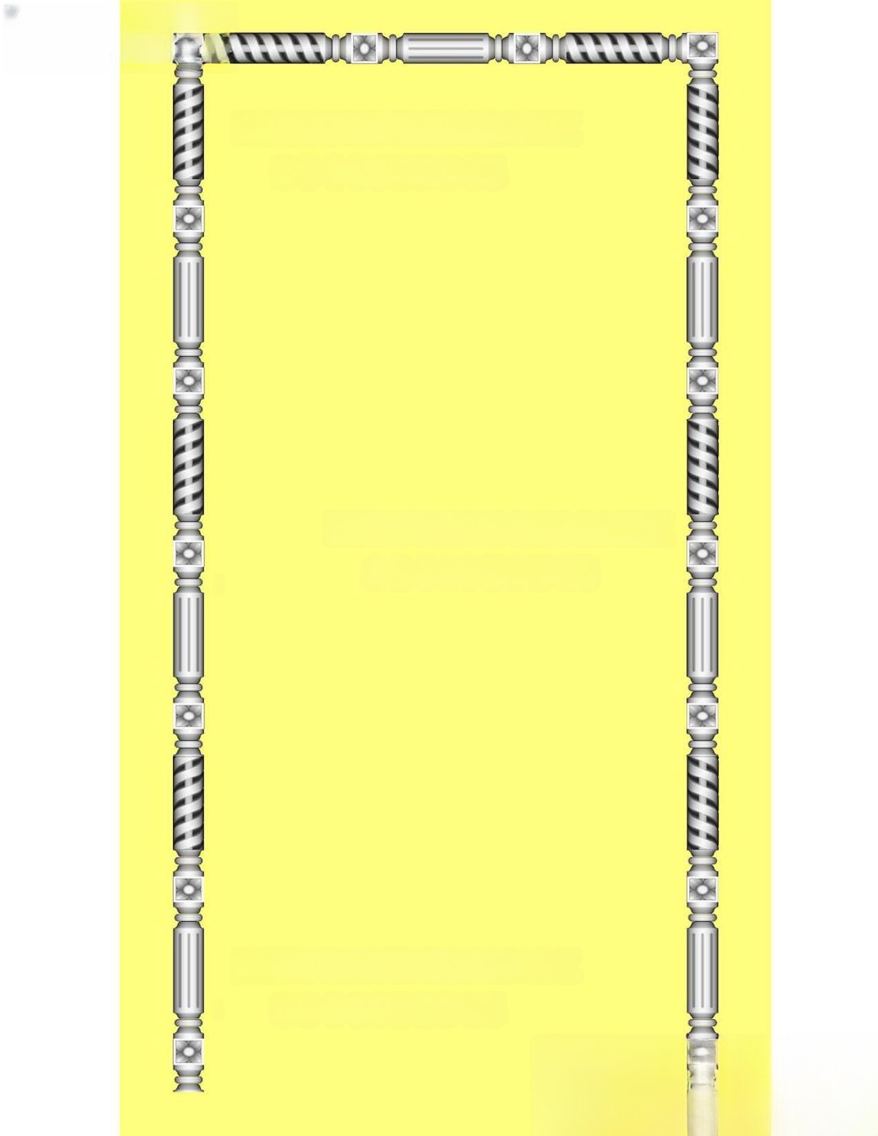 MD - MIX-16 Ornamental Vertical Pillar and Border Frame Design